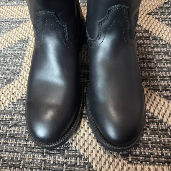 Justin Blain 10" Womens Roper Western Boots Size 8B - Picture 3 of 7